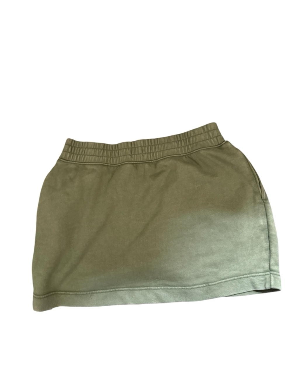 NEW AERIE Green French Terry skirt with pockets size M - Picture 2 of 4